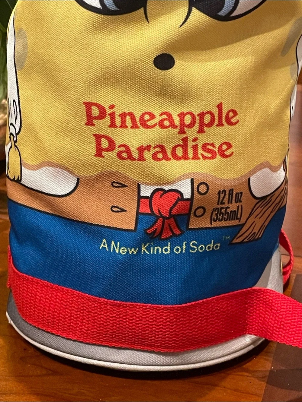 Olipop X SpongeBob Squarepants pineapple paradise cylinder duffle bag. 18”